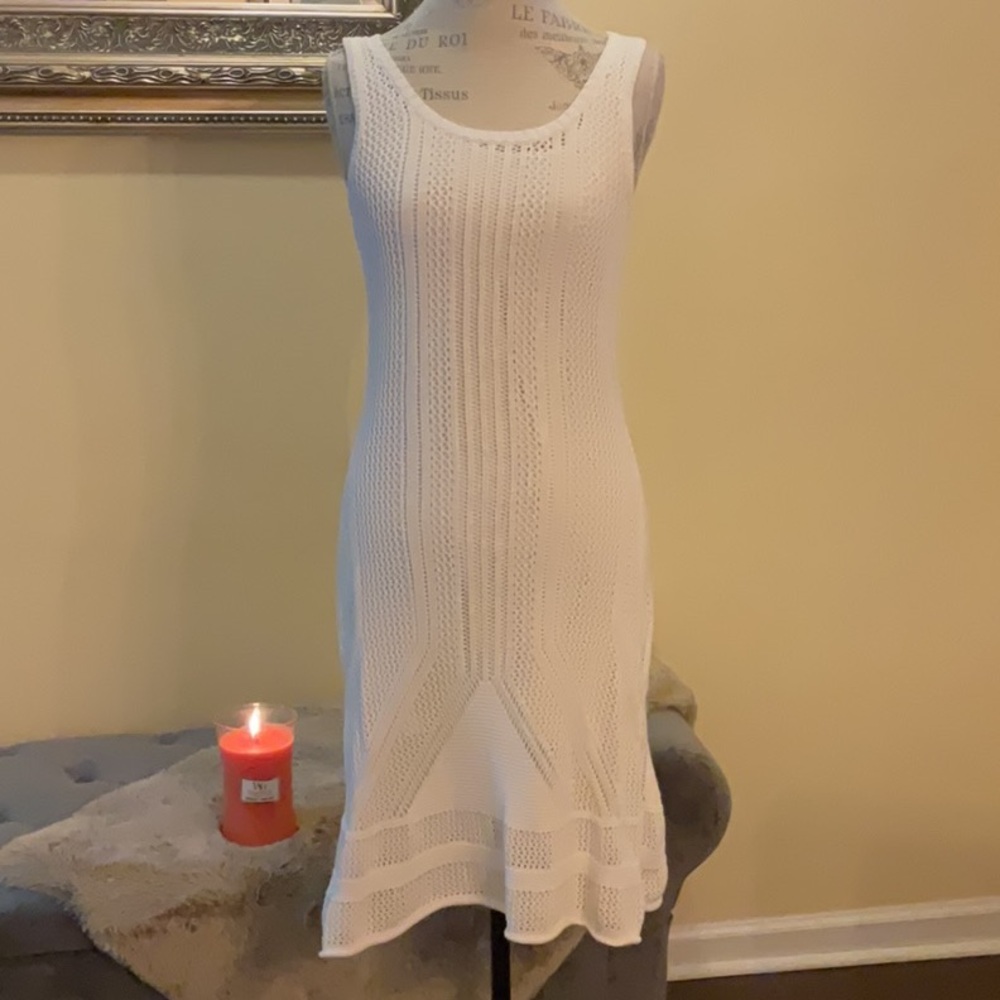 Catherine Malandrino Crochet Sleeveless Dress